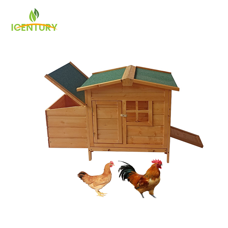 Backyard Garden Wooden Chicken Coop With Egg Box