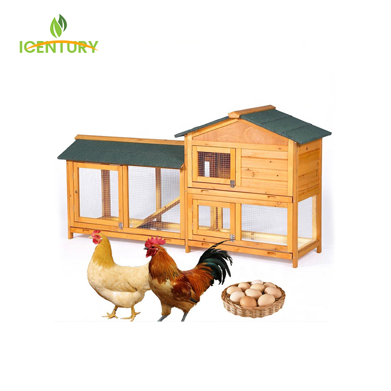 Custom Backyard Wooden Hen House & Rabbit Cage