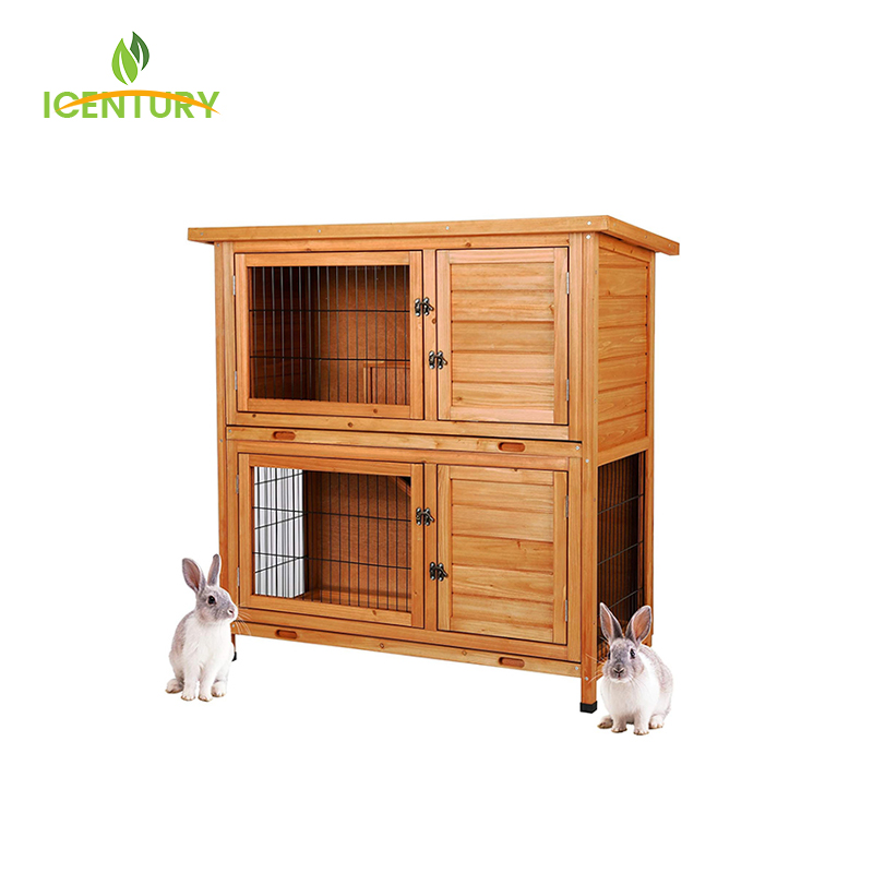 Custom Handmade Wooden Rabbit Hutch