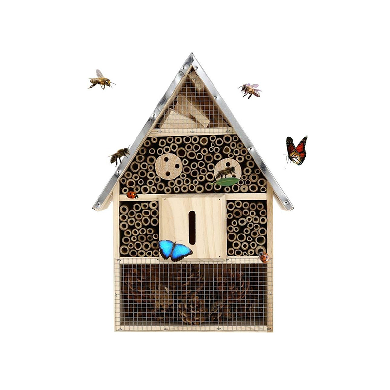 Garden Wooden Bug House for Bees Butterflies