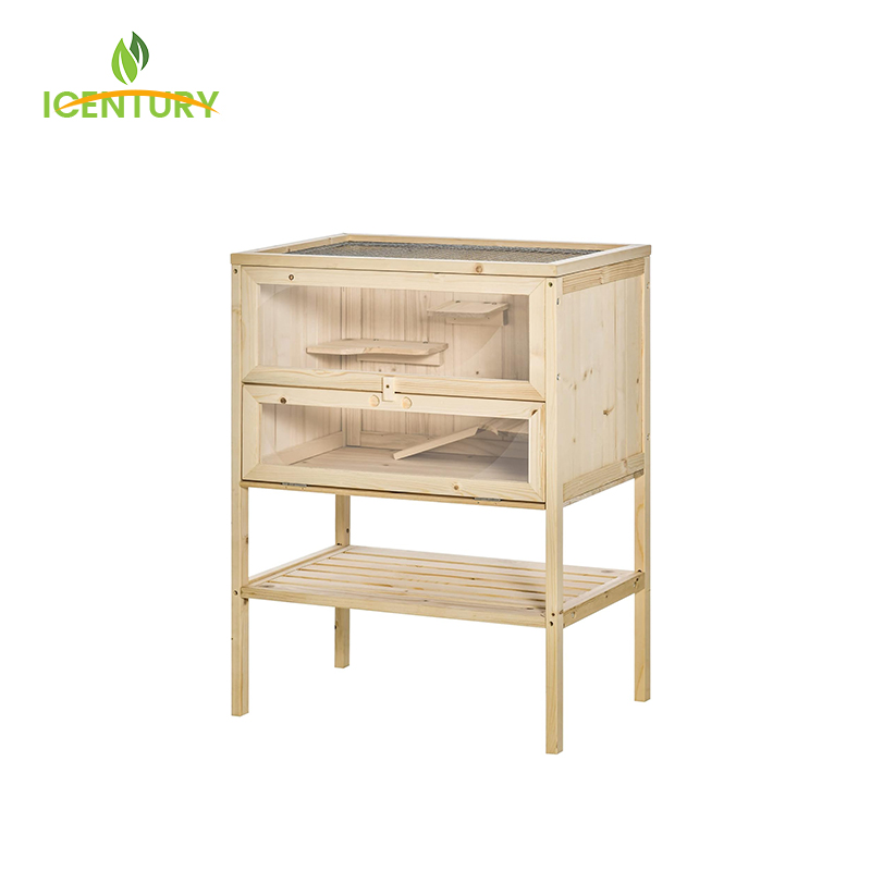 3 Tiers Wooden Hamster Cage