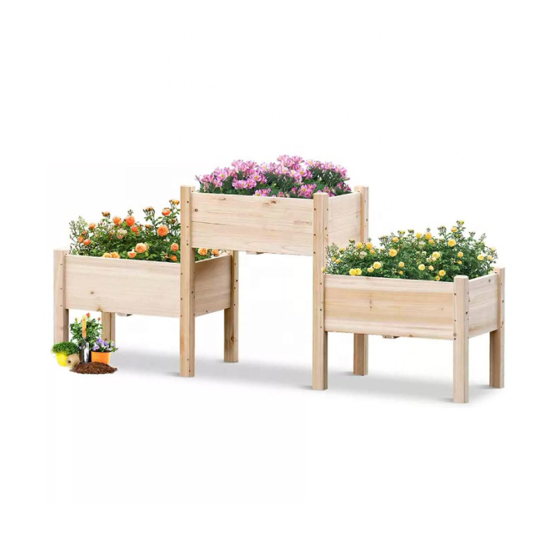 Raised Garden Planter Beds For Flower, Vegetable and Herb