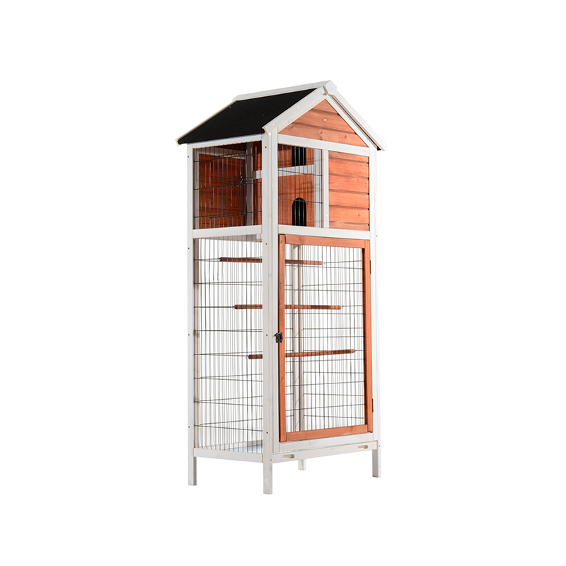 Wood Canary Parrot Aviary Cage with Nesting Box