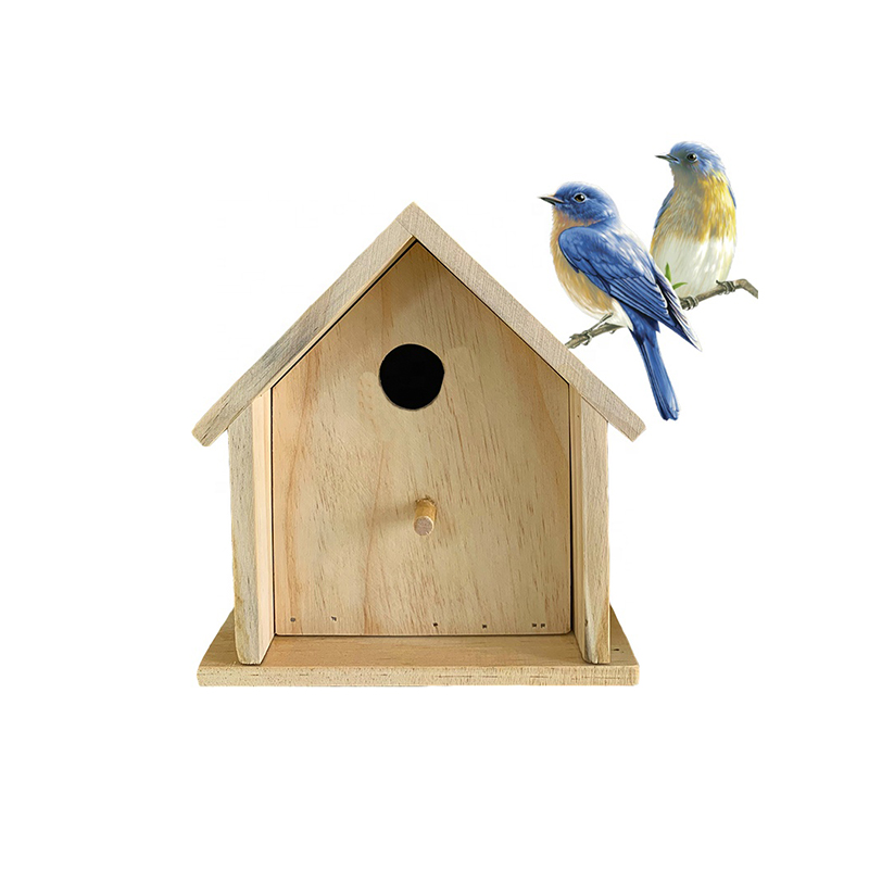 Garden Patio Wooden Parrot House - Bird Cage For Parakeet Swallow Sparrow Hummingbird Finch