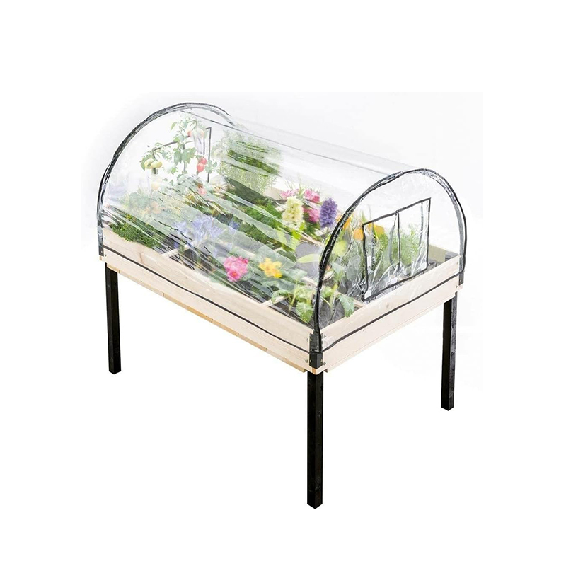 Raised Garden Bed - Plant Box With Greenhouse Cover