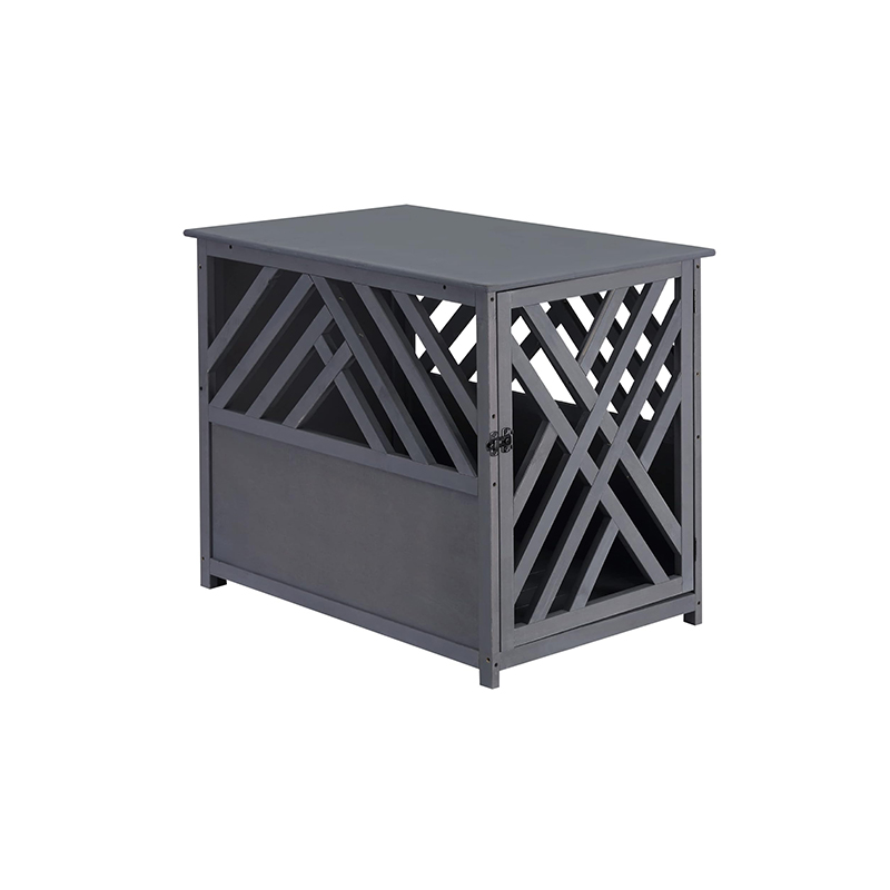 Wooden Dog Crate - Dog Kennel End Table