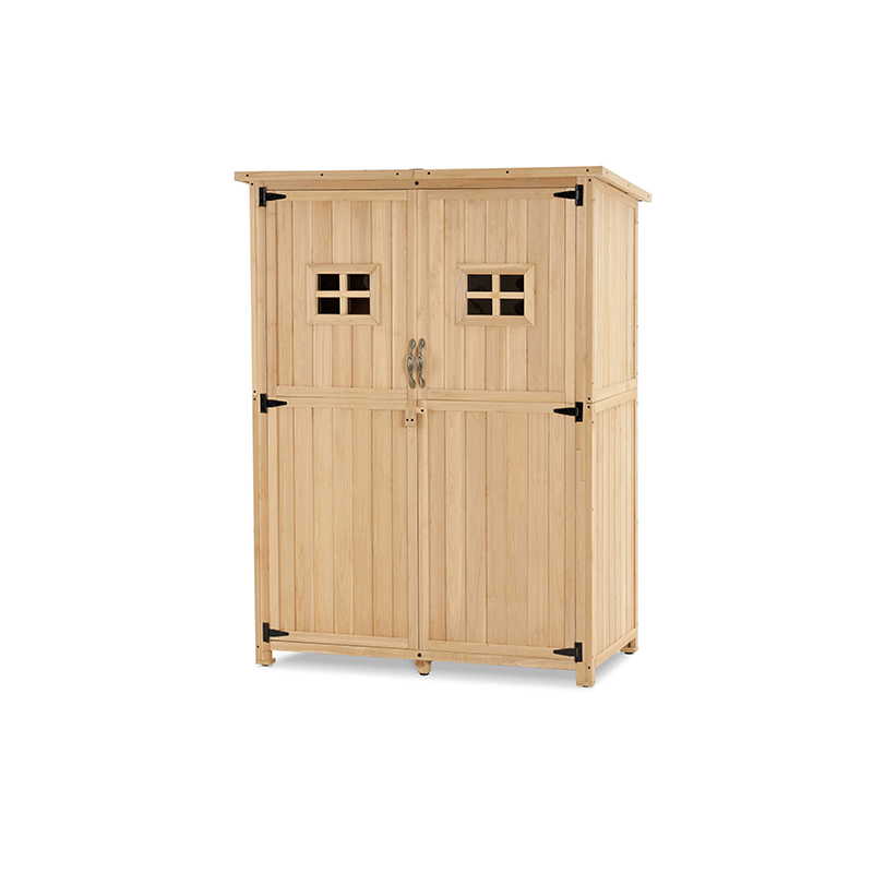 Wooden Garden Shed - Tool Storage Cabinet