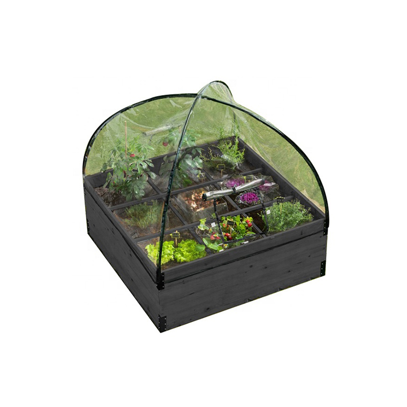 Raised Garden Planter Box With Greenhouse Cover